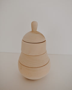 Wooden Pear Stacker