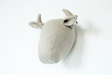 Bison Wall Head in Natural Linen