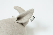 Bison Wall Head in Natural Linen